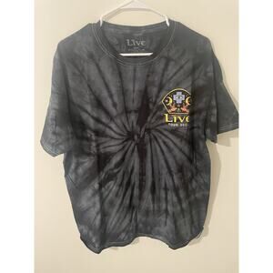 LIVE TOUR 2024 WORLD TOUR TEE SHIRT BLACK TIE DYE BRAND NEW SZ LARGE
